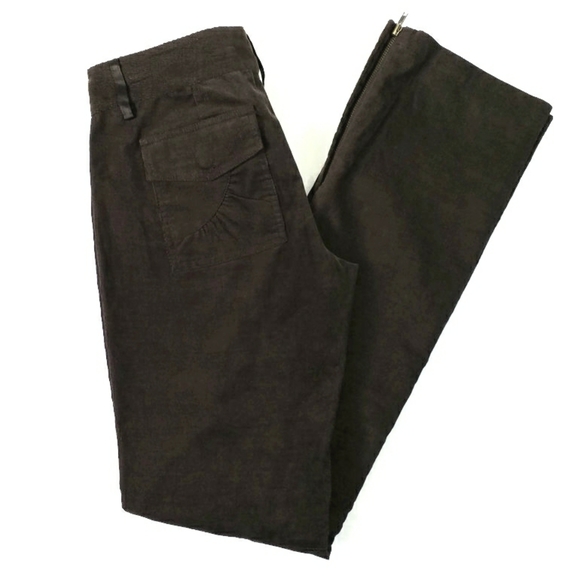 BCBGMaxAzria Mahogany Brown Fine Wale Bootcut Corduroy Pants Womens Size 6 NWT - Picture 6 of 11